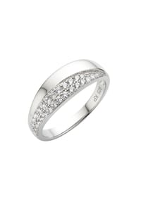 zeeme SILVER - Ring 925/- Sterling Silber 29 Zirkonia - weiß