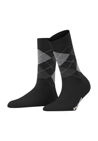 Burlington - Mittelhohe Socken, Rippbündchen, Burlington-Clip, für Damen - BLACK