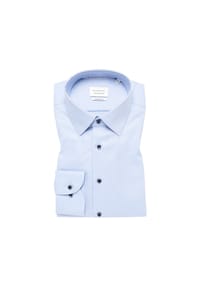 ETERNA - Dynamic Cotton strukturiert MODERN FIT - denim