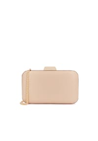 Kazar - Abendhandtasche mit steifer Kette - Beige