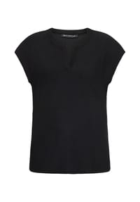 BETTY BARCLAY - Basic Shirt mit V-Ausschnitt - Schwarz