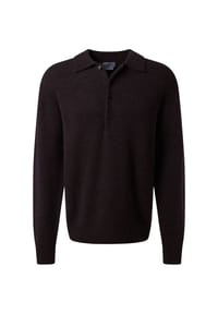 pierre cardin - Pullover mit Polo-Kragen - Mulch