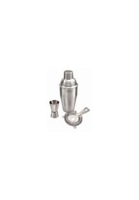 MATO® - Bar Set 3-teilig „Don Juan“ 0,5l Edelstahl Cocktail-Shaker - Silber OneSize