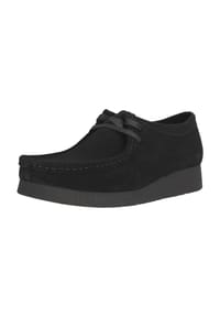 CLARKS® - Schuhe Wallabee im retro-inspirierten und ultrabequemen Design - 1219 Black Sde
