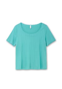 sheego - Rippshirt - ozean