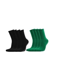 MUNADUNA - 4er-Pack Frottee-Anti-Rutsch-Socken   in S/M Fitness-Socken,Baumwolle,Anti-Rutsch - Bunt Mix