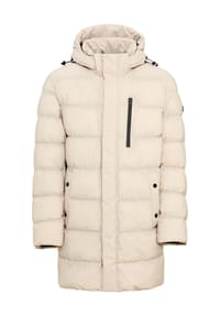 GLOBETROTTER - Steppmantel, Stehkragen, für Herren - 290  BLACK