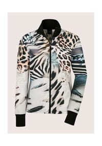 MADELEINE - Sweatjacke mit Animal-Print - schwarz / multicolor