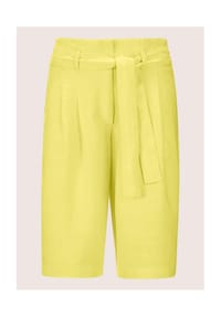 MADELEINE - Kurzgröße: Highwaist-Bermudas aus Leinen - apricot