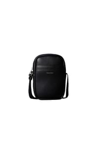 Calvin Klein - Reportertasche, Leder-Optik - BLACK