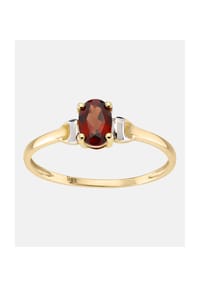 Diamant L'eternel - Ring, mit Garnet, 375 Gelbgold - gold