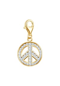 Rafaela Donata - Damen Charm aus 925/- Sterling Silber in Gelbgold mit Zirkonia - gelbgold