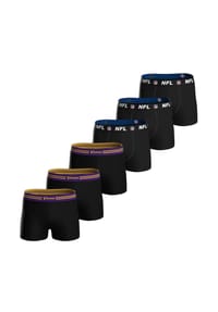 NFL - Herren Boxershorts, 6er Pack - NFL Teams, Boxers, Football, Logo, Baumwollmischung - Buffalo Bills/Schwarz