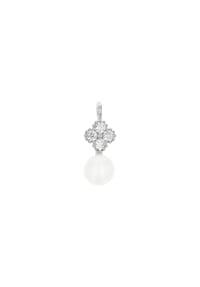 amor - - Motivanhänger für Damen, 925 Sterling Silber, Zirkonia synth., Süßwasserzuchtperle - Silber