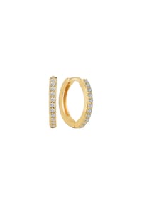 dkeniz - Creolen 925/- Sterling Silber Zirkonia - gelb