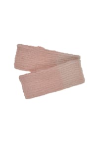 SEEBERGER - Stulpen in Bouclégarn mit gestreiftem Bündchen 19947-0 - gras/offweiss