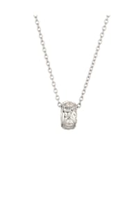 elli. - Halskette Rund Zirkonia Weiß 925 Sterling Silber - Gold