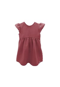 maximo® - GOTS MINI GIRL-Kleid, Musselin Flügelärmel - altrosa