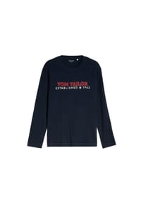 TOM TAILOR - Langarmshirt, Baumwolle, für Herren - 10348 GARDEN WHIT