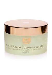 KEDMA - Zitronengras-Salzpeeling, exfolierend und revitalisierend, 350g - weiß