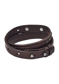 FOSSIL - Herren Armband "JF87354040", Leder/Edelstahl - braun