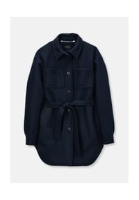 MADELEINE - Hemdjacke mit Bindegürtel - marine