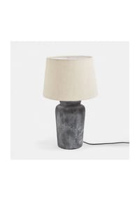 LOBERON - Tischlampe Karvienne creme/grau - creme/grau