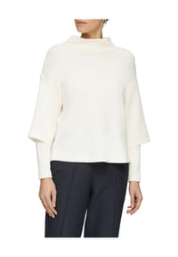 s.Oliver BLACK LABEL - Sweatshirt, Stehkragen, für Damen - 0200 WHITE