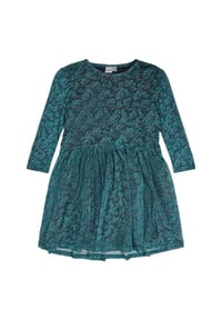 MANGUUN - Volantkleid, Langarm, für Kinder - 3 AOP 3 GRÜN