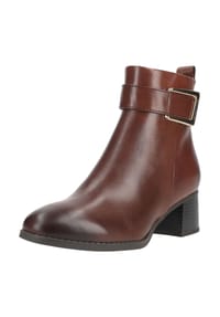 MARCO TOZZI® - Glattleder Stiefelette - Chestnut