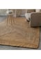 Green Looop Kurzflorteppich June - Jute Teppich natur handgewebt, robust mit Bordüre & Rahmenstruktur Bild 11