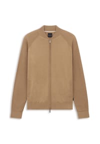 bugatti - Strickjacke, Stehkragen, für Herren - 060 TAUPE