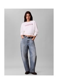 Calvin Klein Jeans - Sweatshirt, cropped, für Damen - 3FS PINK