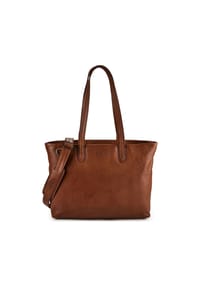 PLEVIER® Catz - Catz Aktentasche RFID Schutz Leder 43 cm Laptopfach - cognac