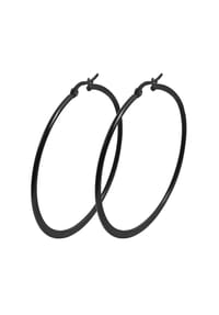 Adelia's Modern Essentials - Ohrringe – Creole aus Edelstahl - schwarz
