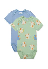 Sanetta - Body, 2er Pack, Bio- Baumwolle, für Babys und Kleinkinder - 4294 JADE GREEN