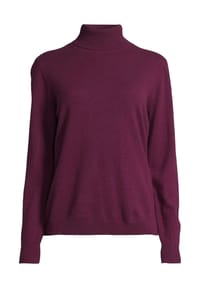 GALERIA - Kaschmir Rollkragenpullover "Finnland", Rippbündchen, für Damen - BLACK