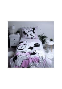Disney - Disney Minnie Mouse Baumwoll-Bettwäsche 140x200 cm Deckenbezug - Pink 140 x 200 cm + 70 x 90 cm
