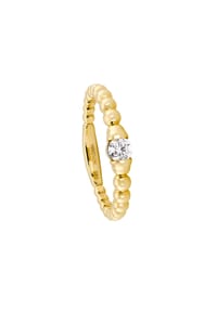 MONCARA - Damen Ring, 585er Gold, 1 Brillant ca. 0,20 Karat - Gelbgold