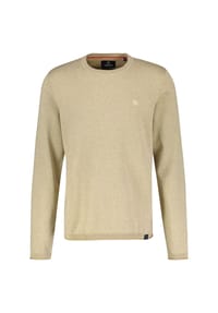 LERROS - Rundhalspullover, Flachstrick - TENDER BEIGE MELANGE