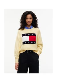 TOMMY Jeans - Pullover, Wollanteil, für Damen - ZF9  YELLOW