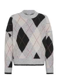 MANGUUN - Pullover, Rippbündchen, für Damen - 2 ARGYLE 2