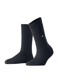 Burlington - Orkney Socken, Wollanteil, Struktur, für Damen - 3000 BLACK