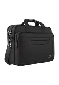 MANIKE - 15.6 Zoll wasserdichte Laptop-Aktentasche - Schwarz