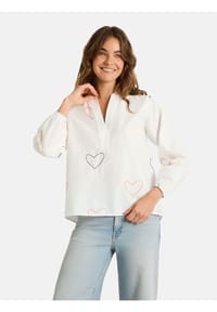 LIEBLINGSSTÜCK - Damen Bluse aus Baumwolle EnricaL - 100-white