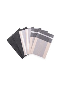ROSS® 4 X Geschirr- 2 X Küchentuch im Set Guten Morgen - Guten Morgen - Anthrazit