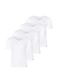 SKINY® - Unterhemd / Shirt Kurzarm 4er Pack Unterhemd / Shirt Kurzarm - Schwarz