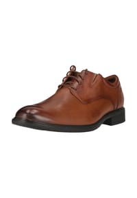 CLARKS® - Businessschuhe Steadwell Lace mit klassischem Design - 5234 Dark Tan Lea