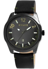 RAPTOR Raptor - Herren Quarz Armbanduhr Charley mit Lederarmband - 3 ATM - Mineralglas - Anthrazit-blau