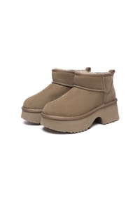 EVERAU® - Damen 3-in-1 Plattform-Mid-Boots – Nicobar - BLACK